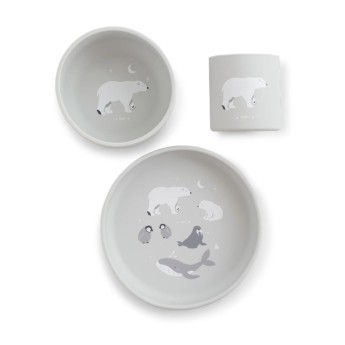 Saro Set Alimenta��o Silicone "Foodie"